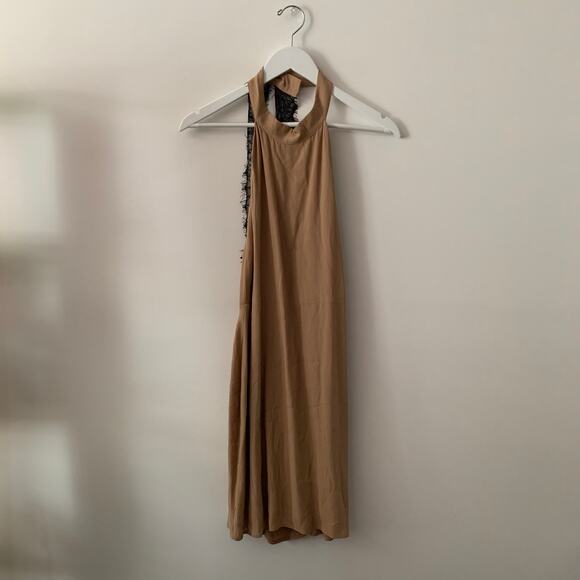 For The Love of Lemons Topanga Halter Dress Size L NWT - Picture 1 of 9